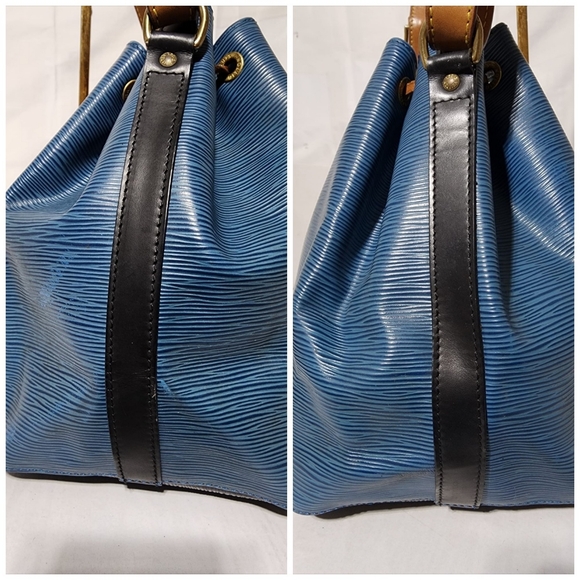Louis Vuitton Epi Noe Drawstring Bucket Shoulder Bag Brown/Blue - Picture 8 of 16